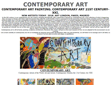 Tablet Screenshot of contemporaryartpainting.com